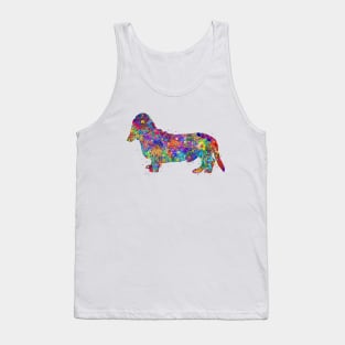 Basset Hound Dog watercolor Tank Top